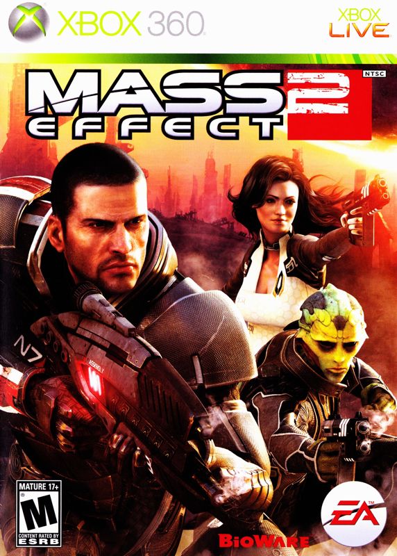 Mass Effect 2 box art for Xbox 360